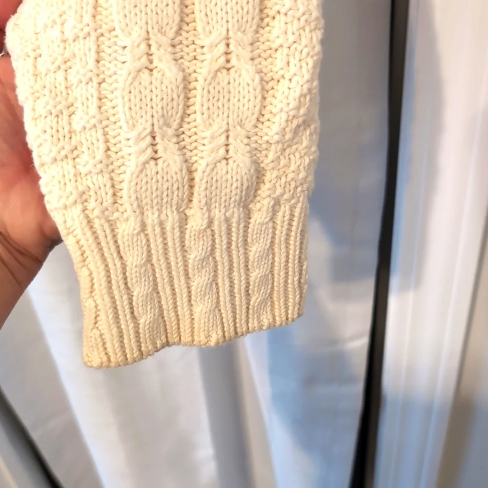 Hathaway Golf VTG Cotton‎ Cable Knit Men's Sweater Embroidered V-Neck Medium